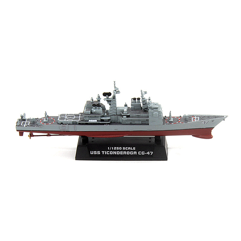 1/1250 scale prebuilt USS Ticonderoga CG-47 cruiser model 37401