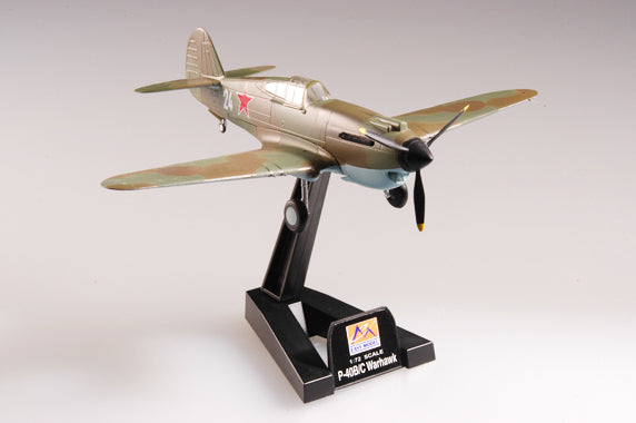 prebuilt 1/72 scale P-40 Warhawk fighter airplane model 37206
