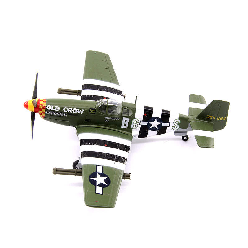 1/72 scale prebuilt P-51B Mustang fighter aircraft model 36358