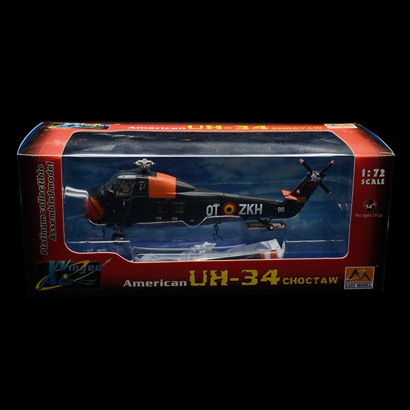 Sikorsky H-34 Choctaw Belgium Air Force helicopter pre-built 1/72 scale collectible plastic military aircraft model