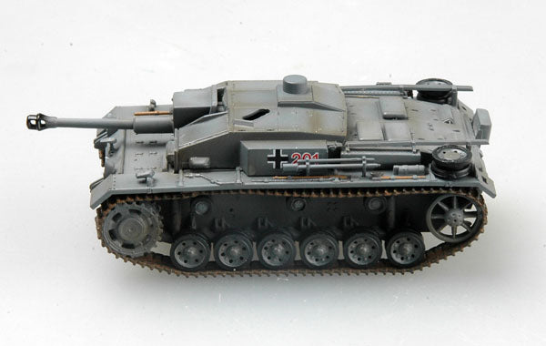 prebuilt 1/72 scale Sturmgeschutz III tank destroyer model 36146