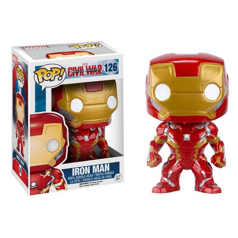 Collectible Funko POP Marvel Series Avengers Spider-Man Captain America Hulk Thor Deadpool Loki Venom Guardians of the Galaxy Vinyl Action Figures