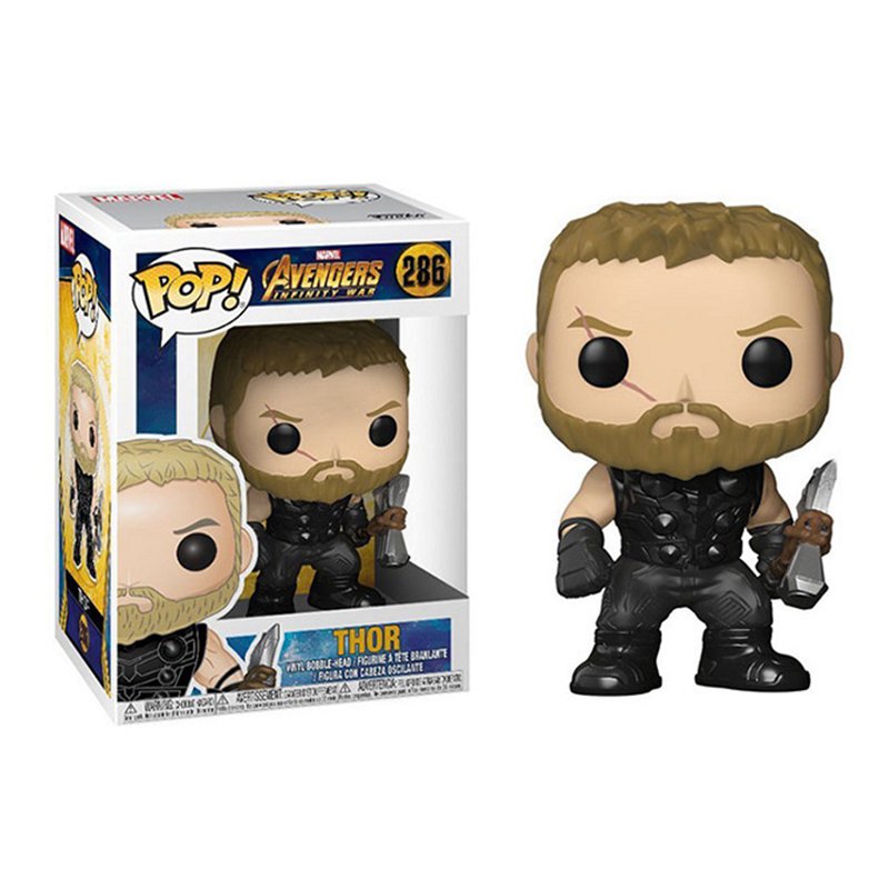 Collectible Funko POP Marvel Series Avengers Spider-Man Captain America Hulk Thor Deadpool Loki Venom Guardians of the Galaxy Vinyl Action Figures