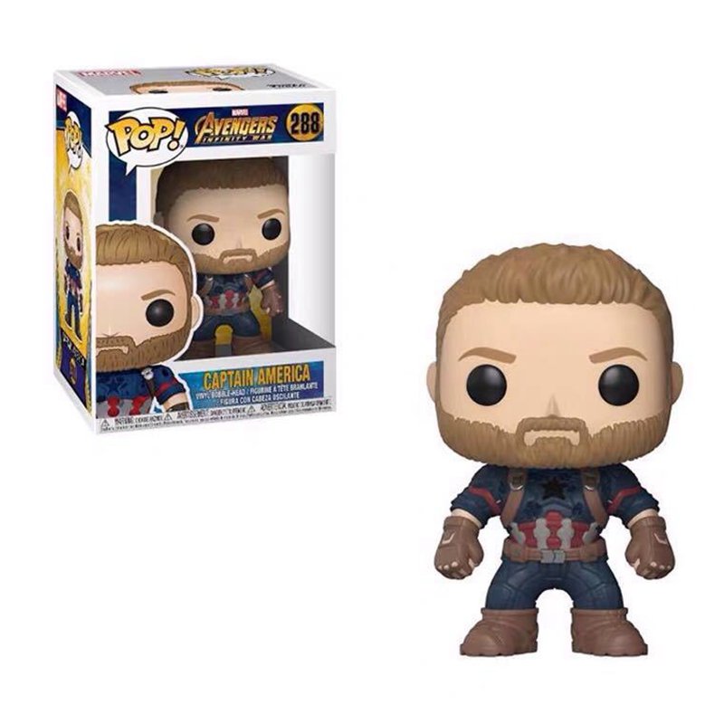 Collectible Funko POP Marvel Series Avengers Spider-Man Captain America Hulk Thor Deadpool Loki Venom Guardians of the Galaxy Vinyl Action Figures