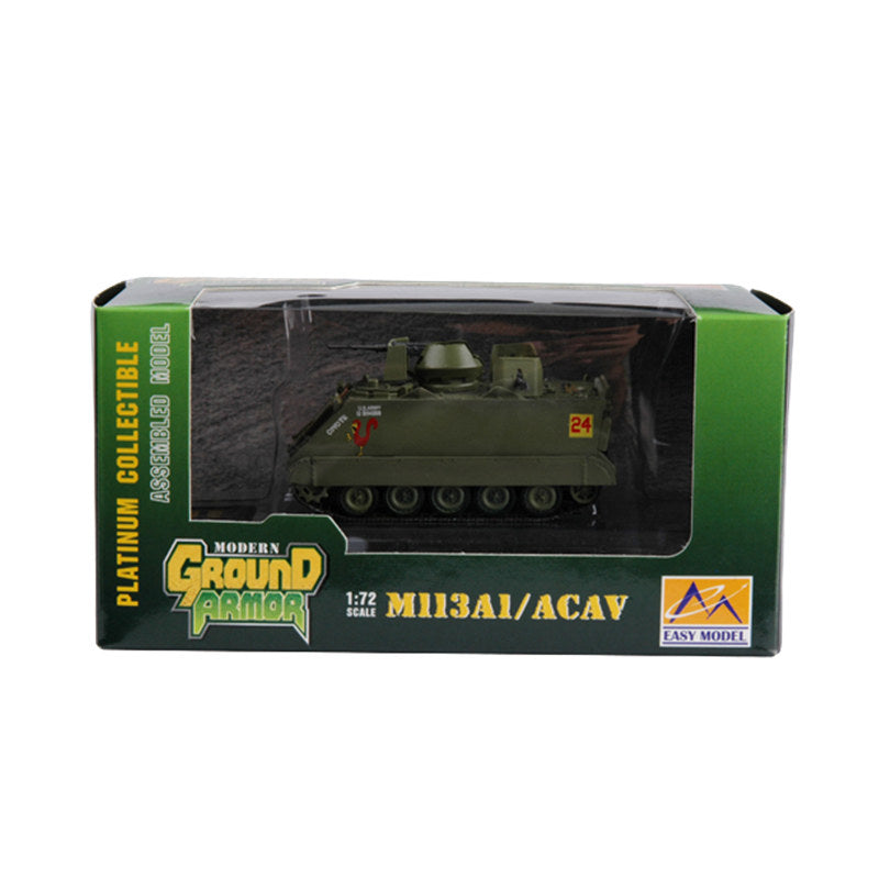 prebuilt 1/72 scale M113 ACAV plastic armored vehicle model 35002 package