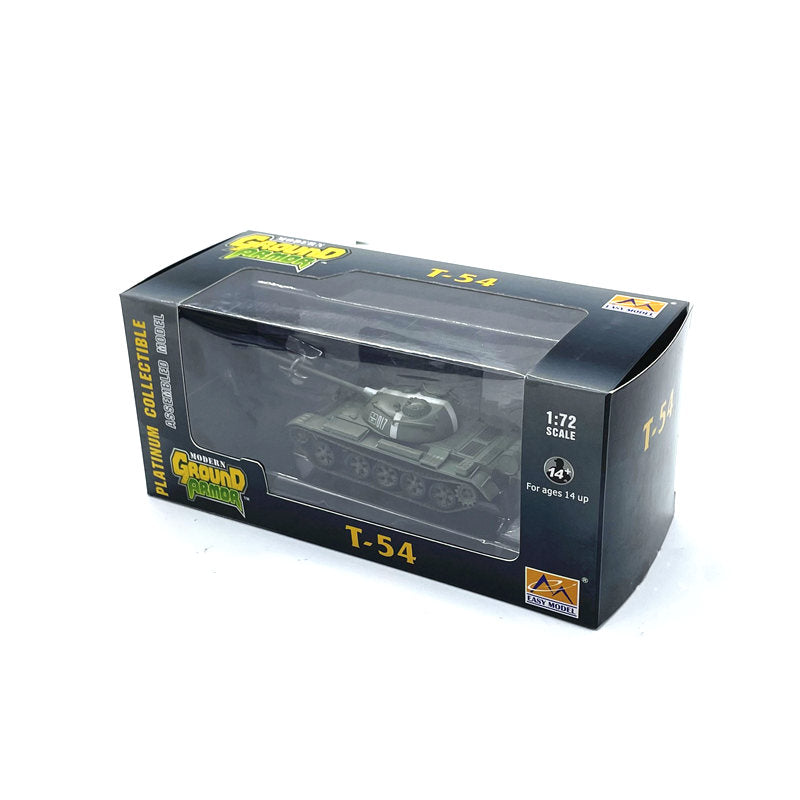 prebuilt 1/72 scale T-54 plastic tank model 35021