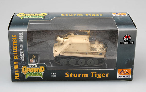 prebuilt 1/72 scale Sturmtiger assault gun model 36100