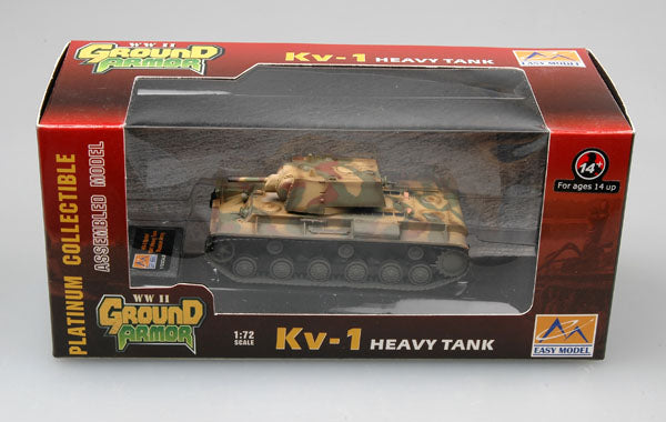 prebuilt 1/72 scale KV-1 heavy tank model 36275