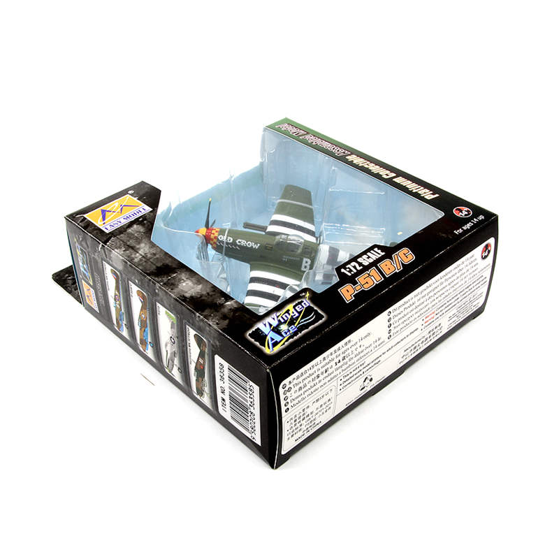 1/72 scale prebuilt P-51B Mustang fighter aircraft model 36358
