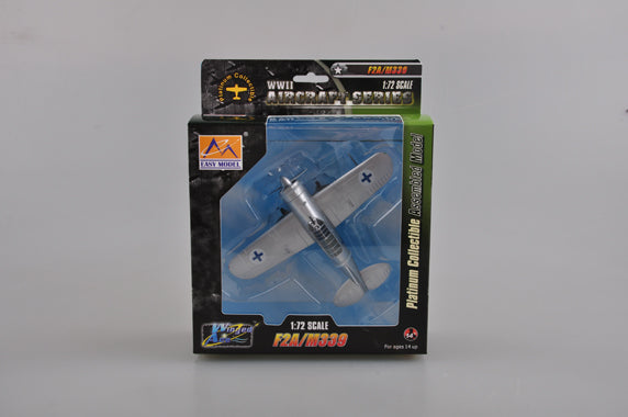 prebuilt 1/72 scale F2A Buffalo fighter aircraft model 36384