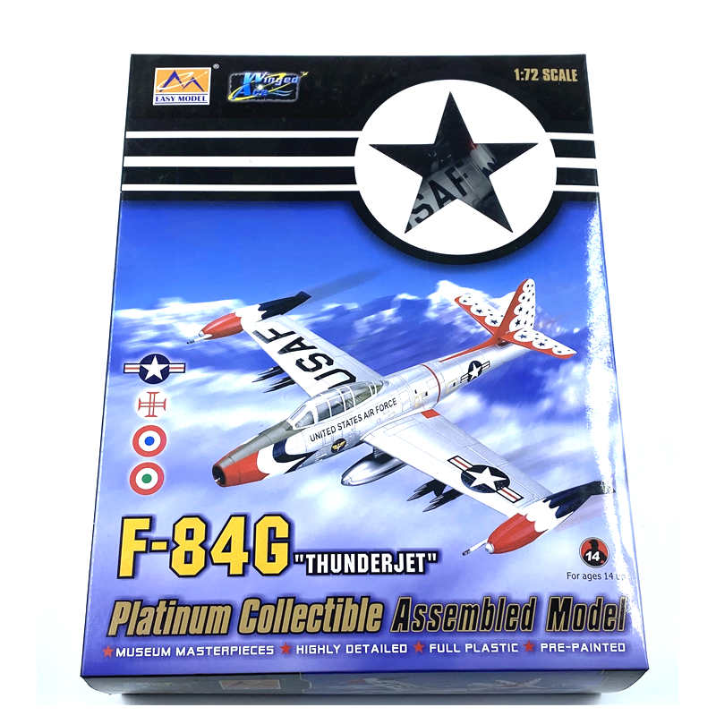 prebuilt 1/72 scale F-84G Thunderjet fighter bomber model 36801