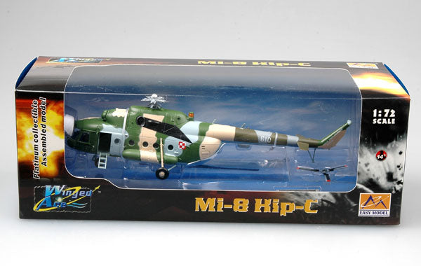 prebuilt 1/72 scale Mi-8 Hip helicopter model 37042