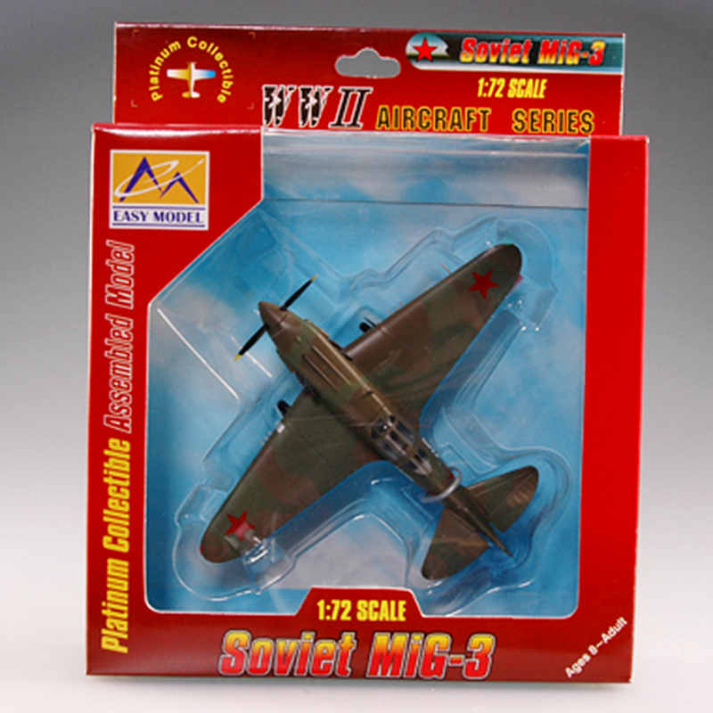 1/72 scale prebuilt MiG-3 fighter aircraft model 37223