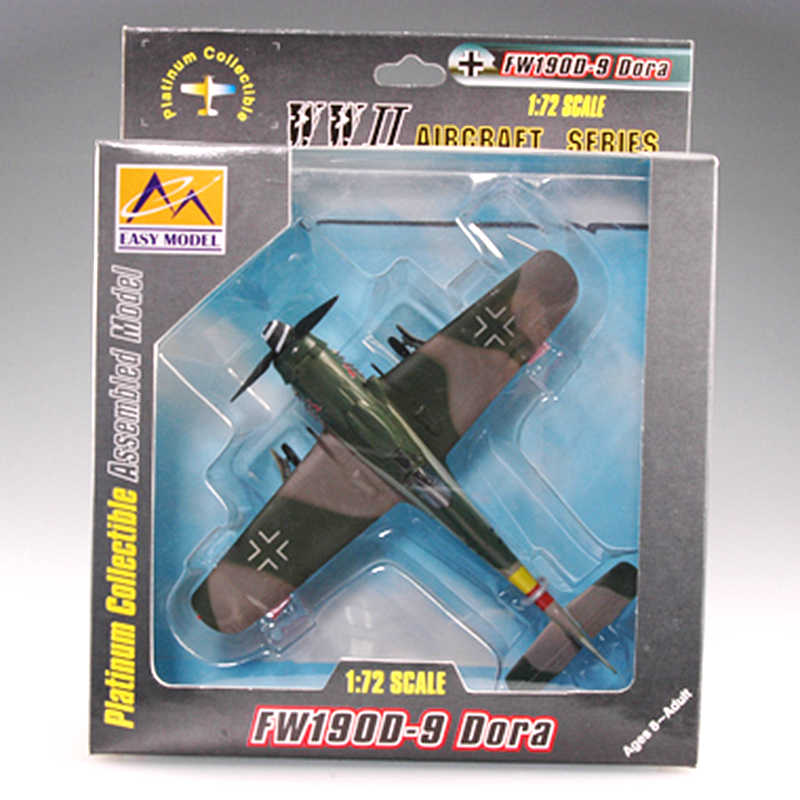 1/72 scale prebuilt Fw 190 D-9 fighter aircraft model 37262