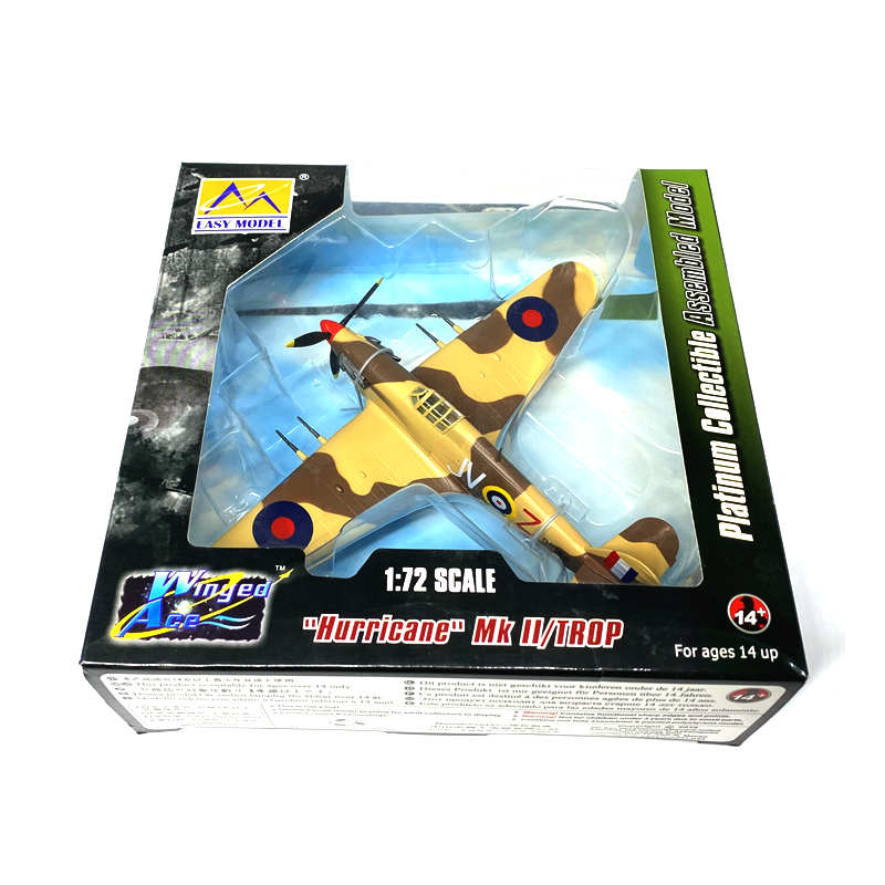 1/72 scale prebuilt Hurricane fighter WWII aircraft model 37269