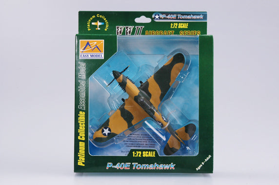1/72 scale prebuilt P-40E WWII fighter aircraft model 37273