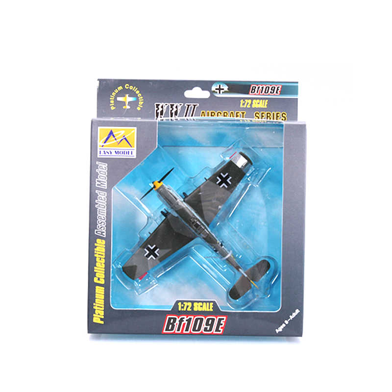 1/72 scale prebuilt Bf 109E-4 German fighter aircraft model 37281