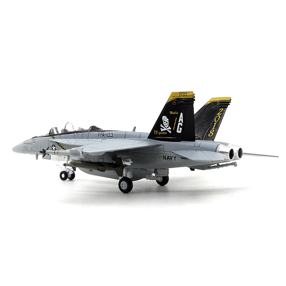 1/100 scale diecast F/A-18F Super Hornet fighter aircraft model