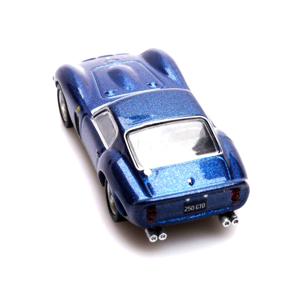 Ferrari 250 GTO (Blue) 1/64 Scale Diecast Metal Vintage Sports Car Collectible Model