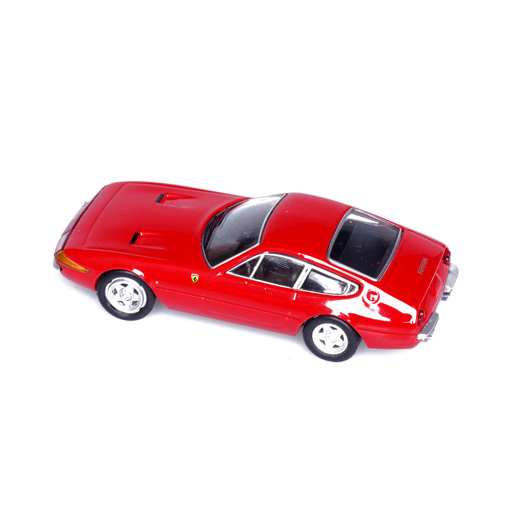 Ferrari 365 (Red) 1/64 Scale Diecast Metal Sports Car Collectible Model