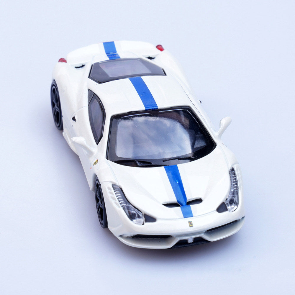 Ferrari 458 Speciale (White) 1/64 Scale Diecast Metal Sports Car Collectible Model