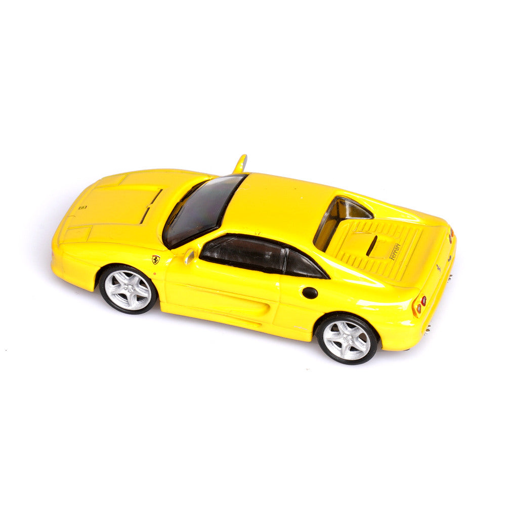 Ferrari F355 Berlinetta (Yellow) 1/64 Scale Diecast Metal Sports Car Collectible Model