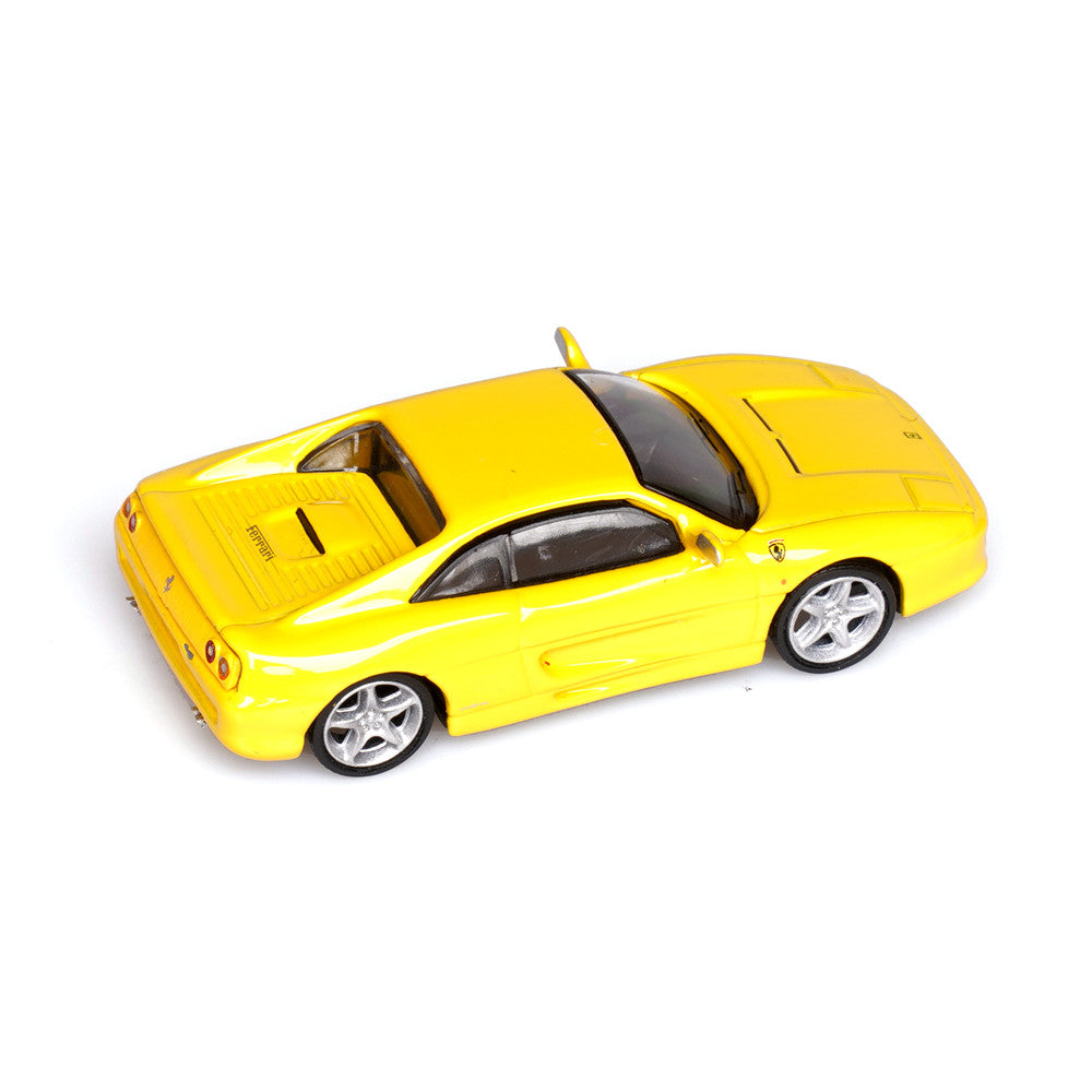 Ferrari F355 Berlinetta (Yellow) 1/64 Scale Diecast Metal Sports Car Collectible Model