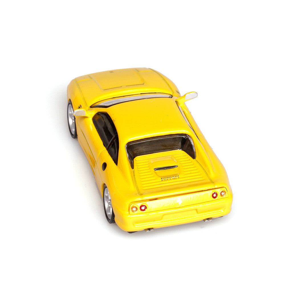 Ferrari F355 Berlinetta (Yellow) 1/64 Scale Diecast Metal Sports Car Collectible Model