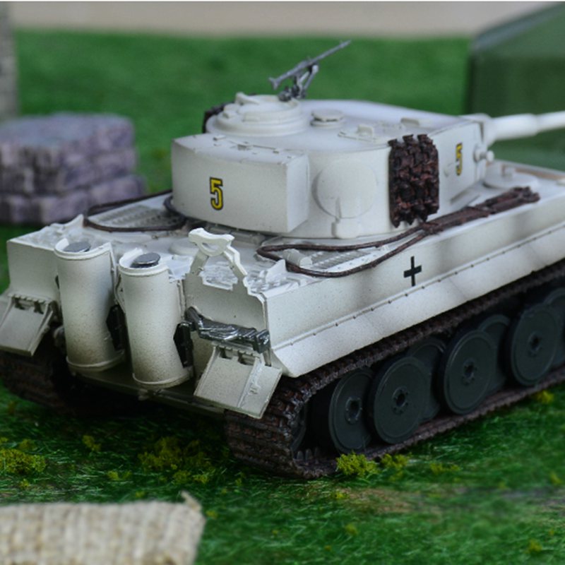 prebuilt Tiger I tank model back