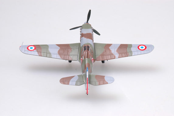 prebuilt 1/72 scale Dewoitine D.520 French fighter aircraft model 36336
