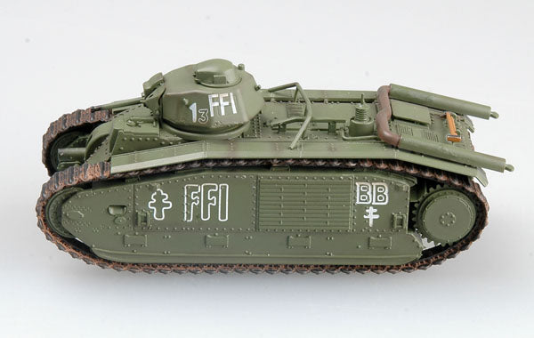 prebuilt 1/72 scale French heavy tank Char B1 model 36157