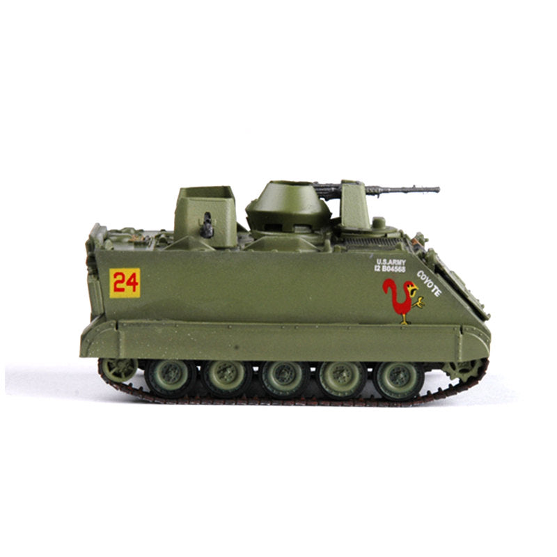 prebuilt 1/72 scale M113 ACAV plastic armored vehicle model 35002 sideview
