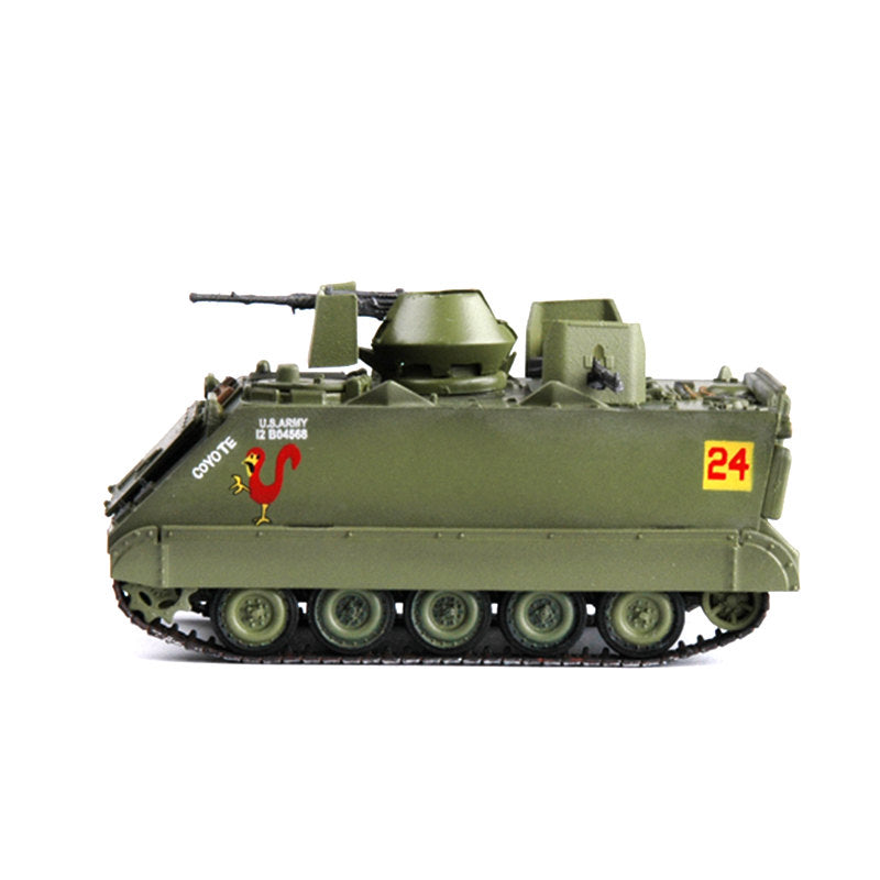 prebuilt 1/72 scale M113 ACAV plastic armored vehicle model 35002 sideview
