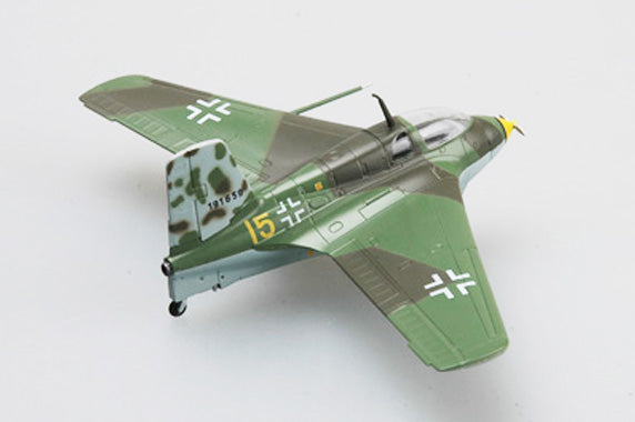 prebuilt 1/72 scale Me 163 fighter airplane model 36344