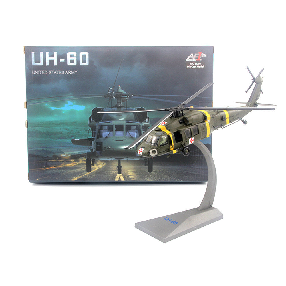 1/72 scale UH-60 Black Hawk helicopter diecast model