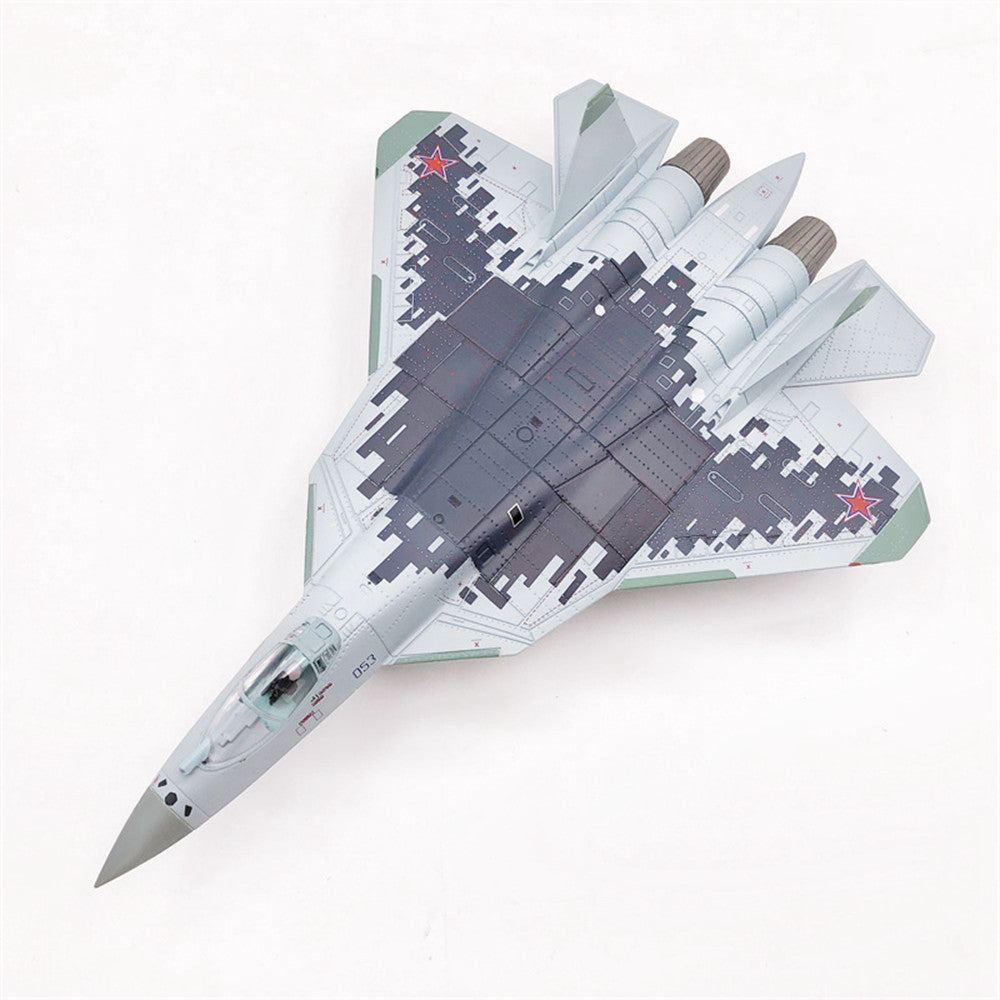 1/100 scale diecast Su-57 aircraft model
