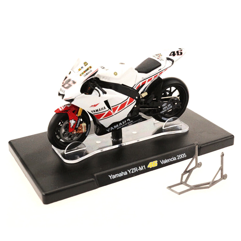 Yamaha YZR-M1 46 Valencia 2005 1/18 Scale Diecast Metal Motorcycle Collectible Model