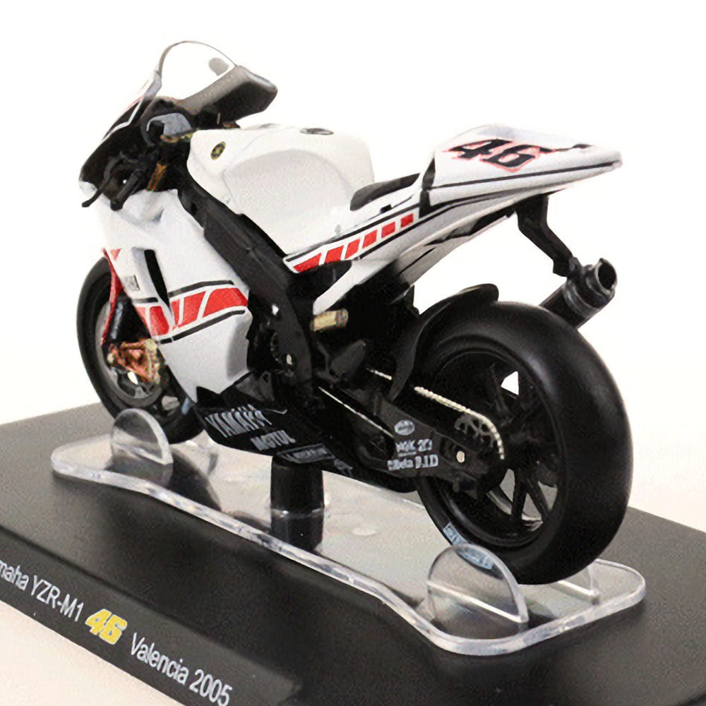 Yamaha YZR-M1 46 Valencia 2005 1/18 Scale Diecast Metal Motorcycle Collectible Model