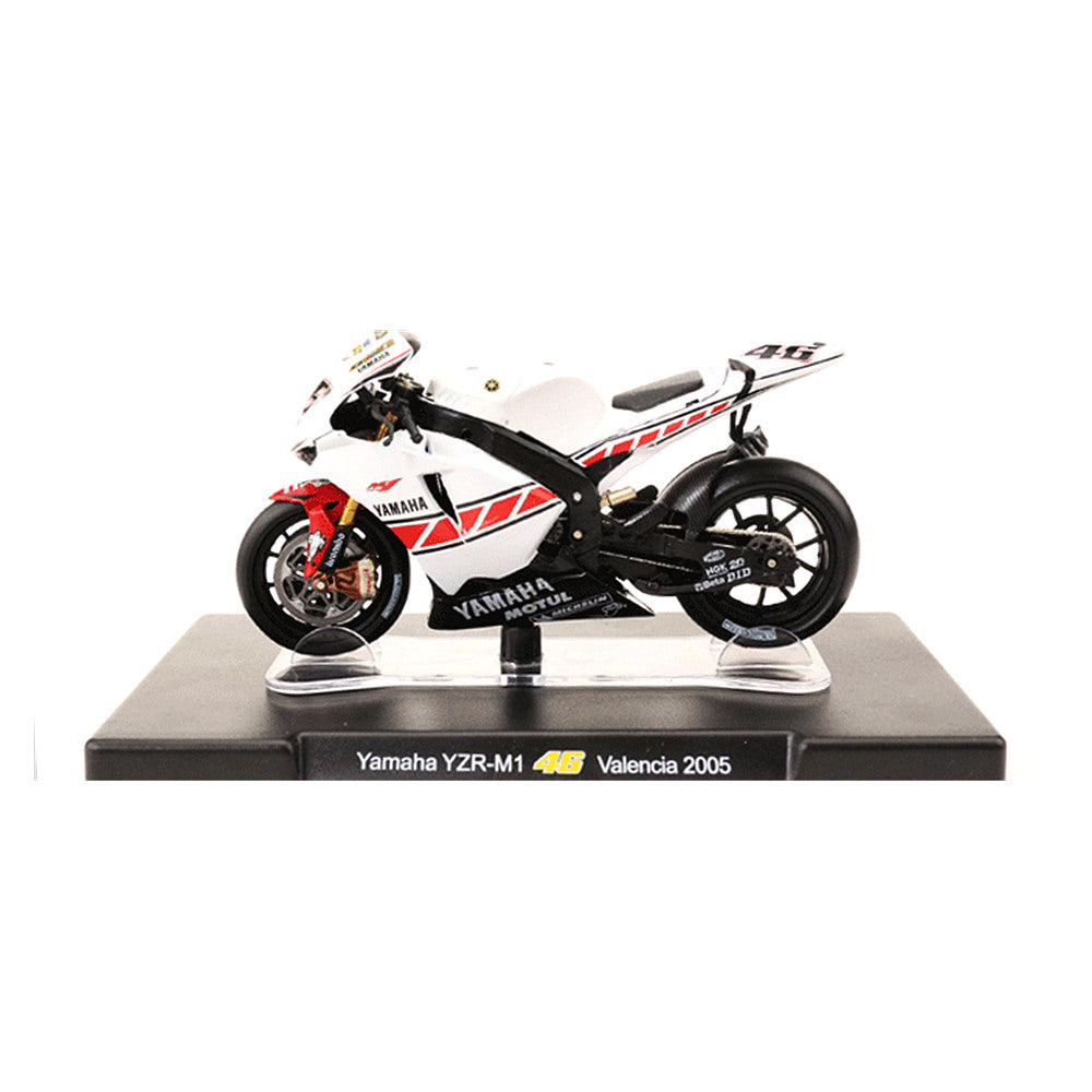Yamaha YZR-M1 46 Valencia 2005 1/18 Scale Diecast Metal Motorcycle Collectible Model