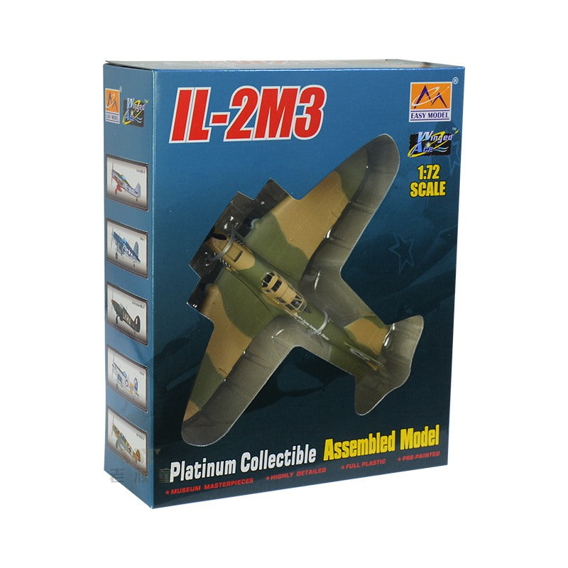 pre-built Soviet Ilyushin Il-2 WWII military airplane model