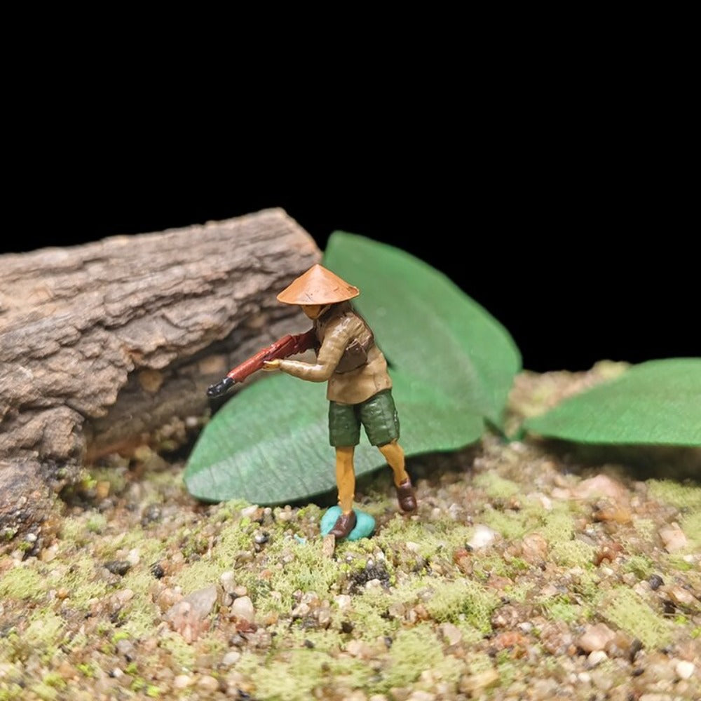 1/72 Scale Vietnamese Soldiers Painted Figures for Model Dioramas
