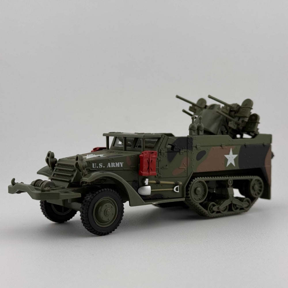 1/43 Scale US Army M16 Half-Track MGMC Multiple Gun Motor Carriage Diecast Model