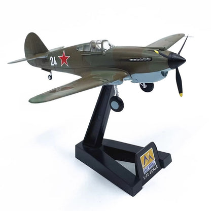 P-40 Warhawk Tomahawk Soviet Union fighter pre-built 1/72 scale plastic collectible WWII military aircraft model