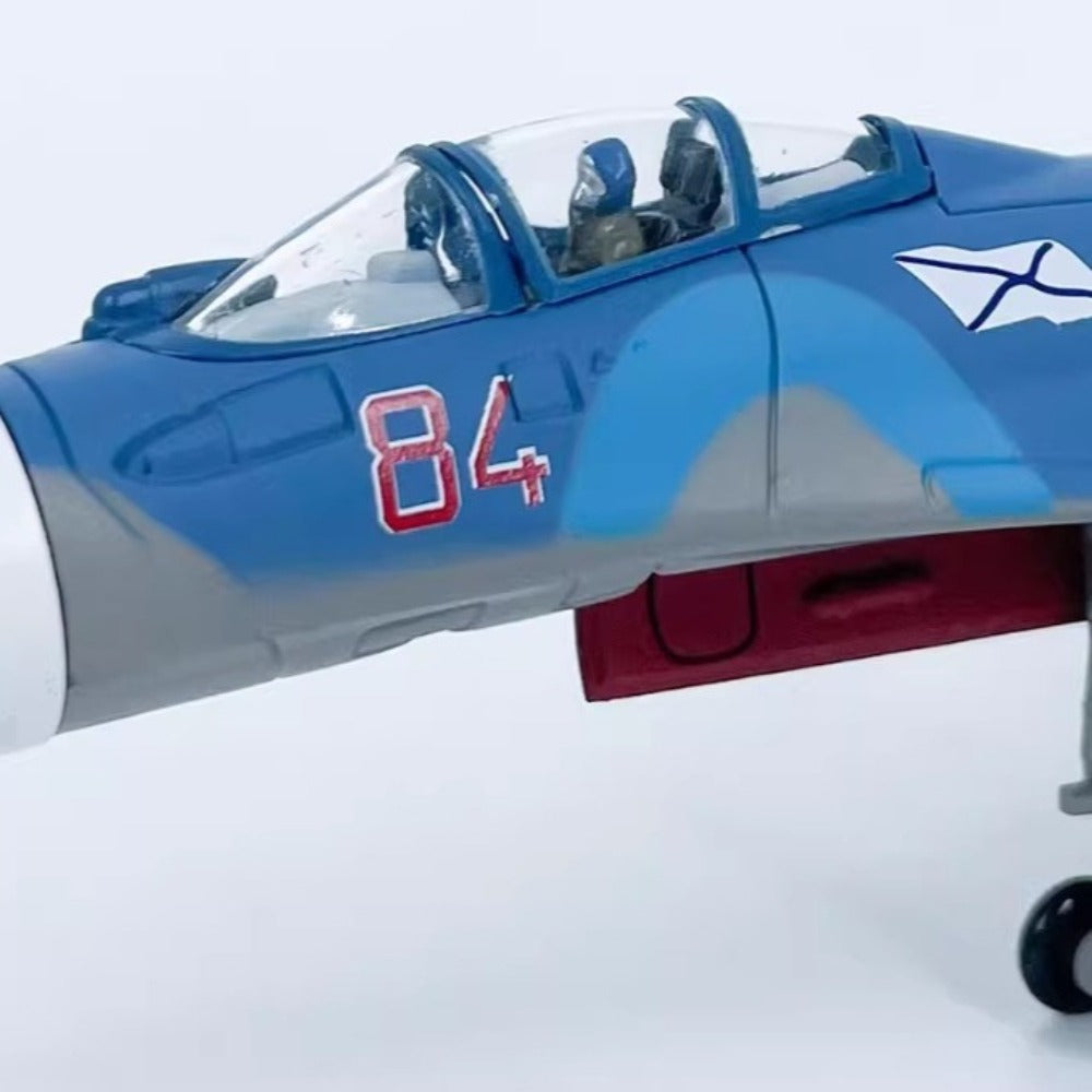 1/100 Scale Sukhoi Su-33 Flanker-D Soviet/Russian All-Weather Carrier-Based Air Superiority Fighter Diecast Model