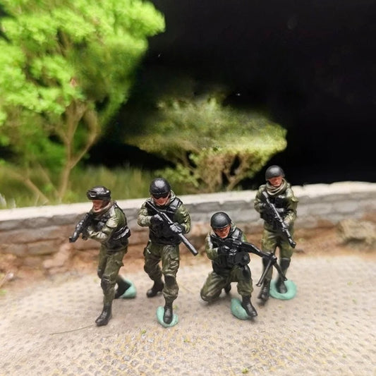 1/72 Scale Russian Special Operations Forces Soldiers Painted Figures for Model Dioramas