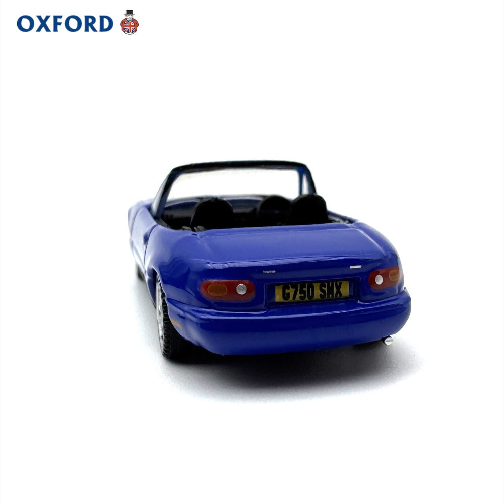 1/76 Scale Mazda MX-5 Sports Car Convertible Blue Diecast Model