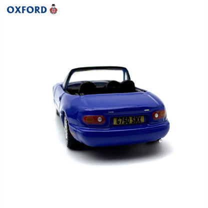 1/76 Scale Mazda MX-5 Sports Car Convertible Blue Diecast Model
