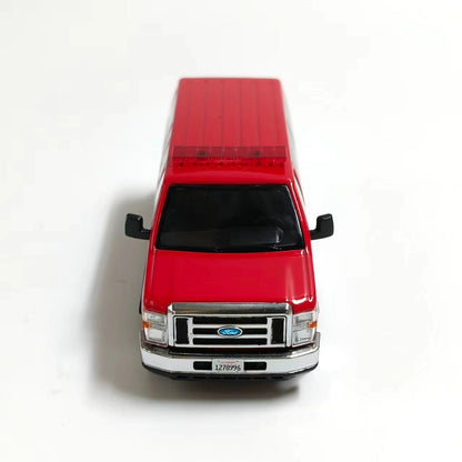 1/64 Scale Ford E-Series Los Angeles Fire Department Van Diecast Model Car