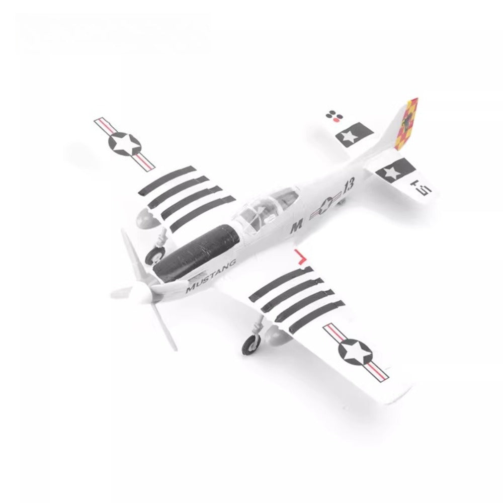 1/48 Scale North American Aviation P-51 Mustang US Fighter Pre-built Plastic Collectible Model Aircraft