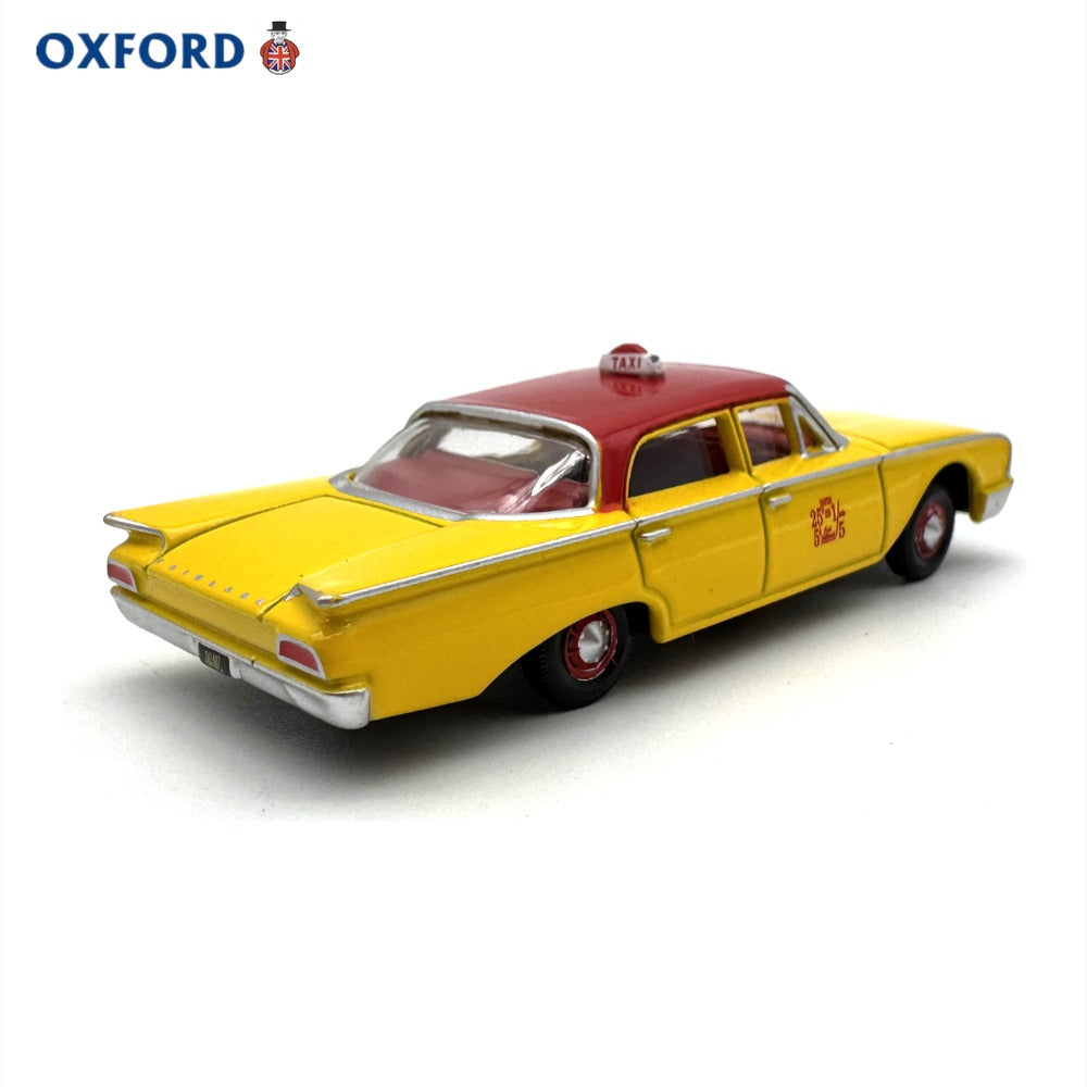 1/87 Scale 1960 Ford Fairline Sedan NYC Taxi Diecast Model Car
